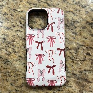 Stylish Pink Bow Phone Case